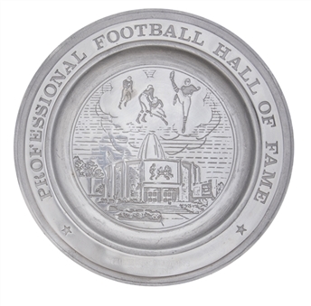 1973 Football Hall of Fame 10 Year Class Reunion Silver Plate Presented To Bronko Nagurski (Nagurski Family LOA)